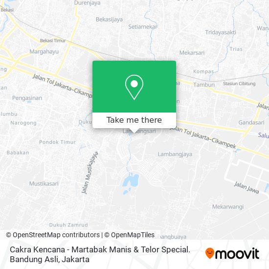 Cakra Kencana - Martabak Manis & Telor Special. Bandung Asli map