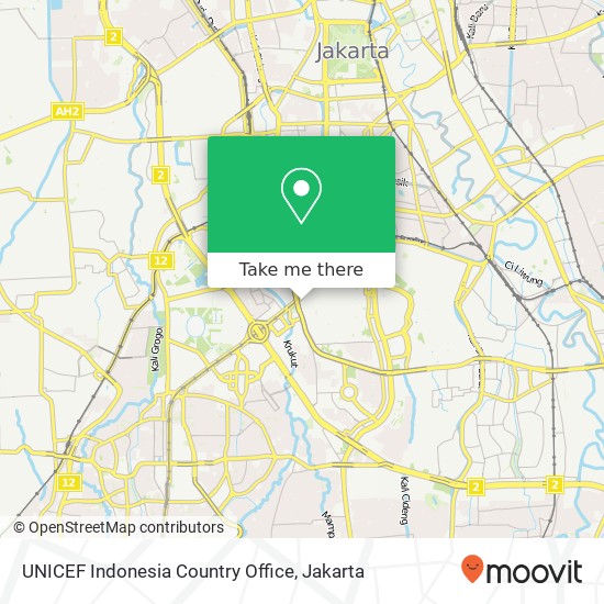 UNICEF Indonesia Country Office map