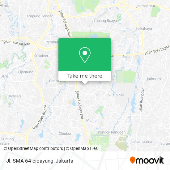 Jl. SMA 64 cipayung map