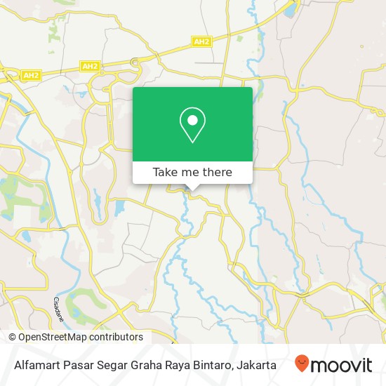 Alfamart Pasar Segar Graha Raya Bintaro map