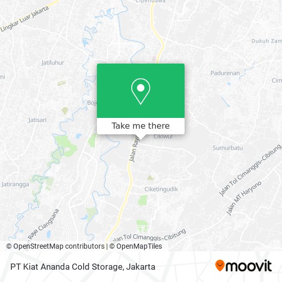 PT Kiat Ananda Cold Storage map