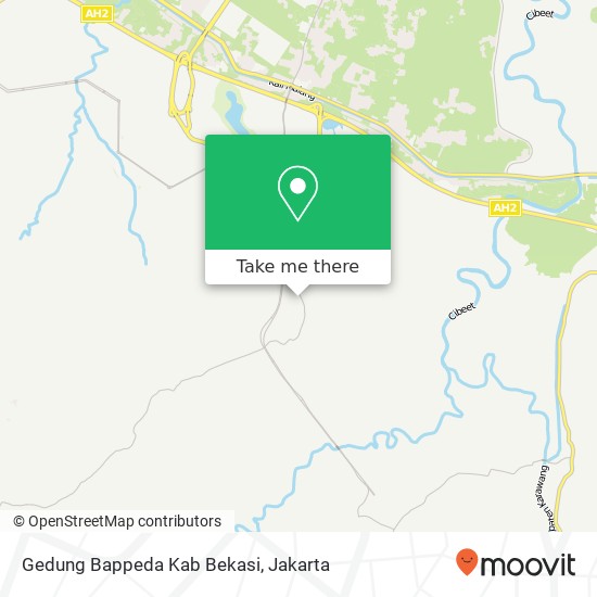 Gedung Bappeda Kab Bekasi map