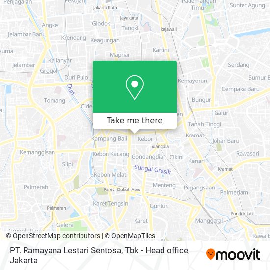 PT. Ramayana Lestari Sentosa, Tbk - Head office map