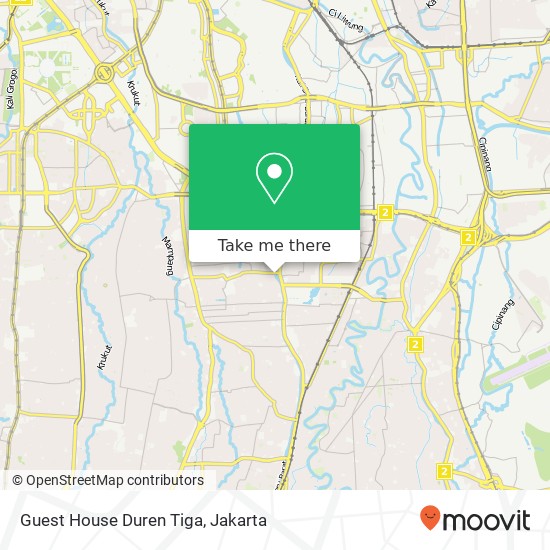 Guest House Duren Tiga map