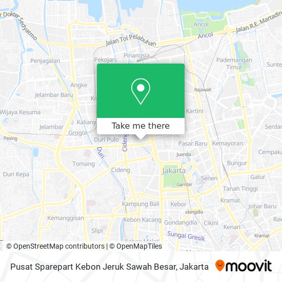 Pusat Sparepart Kebon Jeruk Sawah Besar map