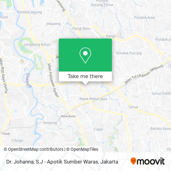 Dr. Johanna, S.J - Apotik Sumber Waras map