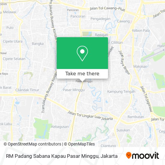 RM Padang Sabana Kapau Pasar Minggu map