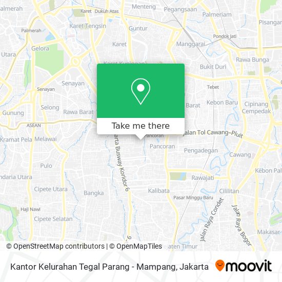 Kantor Kelurahan Tegal Parang - Mampang map