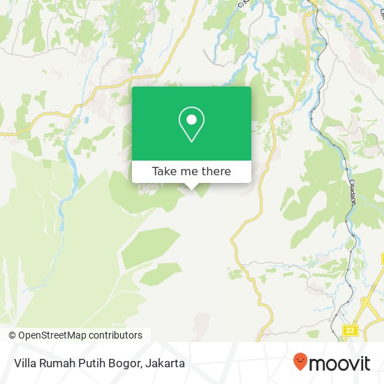 Villa Rumah Putih Bogor map