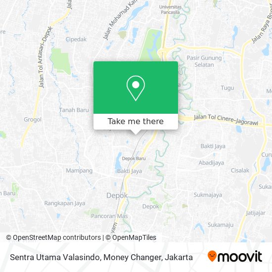 Sentra Utama Valasindo, Money Changer map