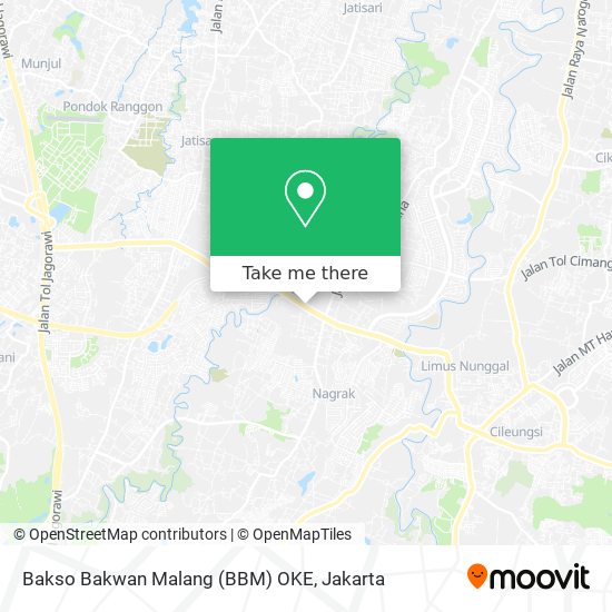 Bakso Bakwan Malang (BBM) OKE map