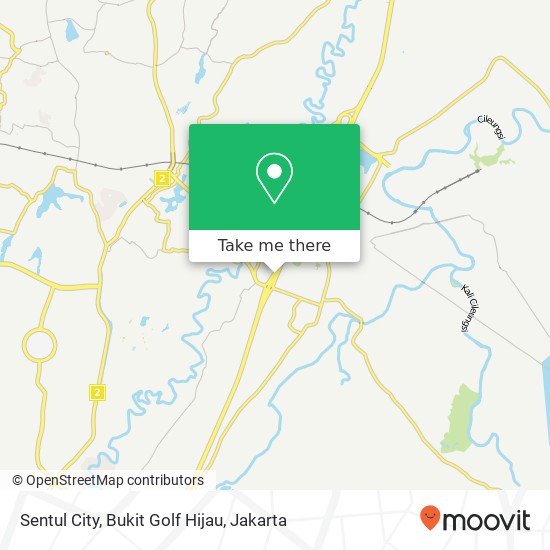 Sentul City, Bukit Golf Hijau map