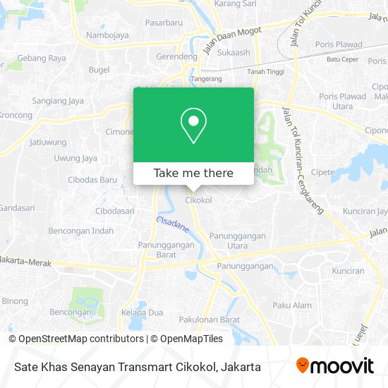 Sate Khas Senayan Transmart Cikokol map
