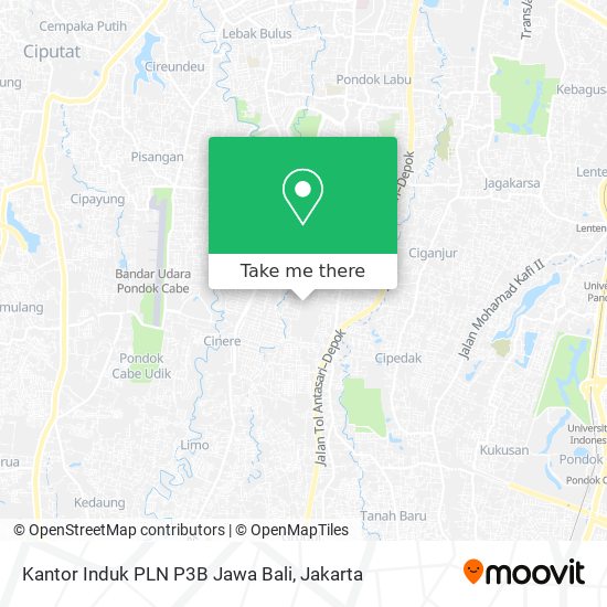 Kantor Induk PLN P3B Jawa Bali map