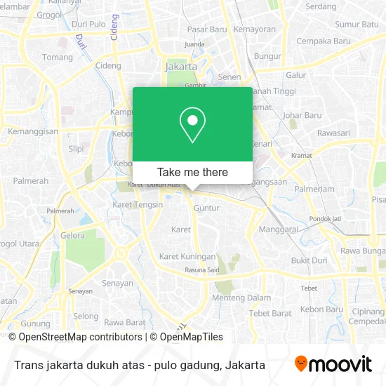 Trans jakarta dukuh atas - pulo gadung map