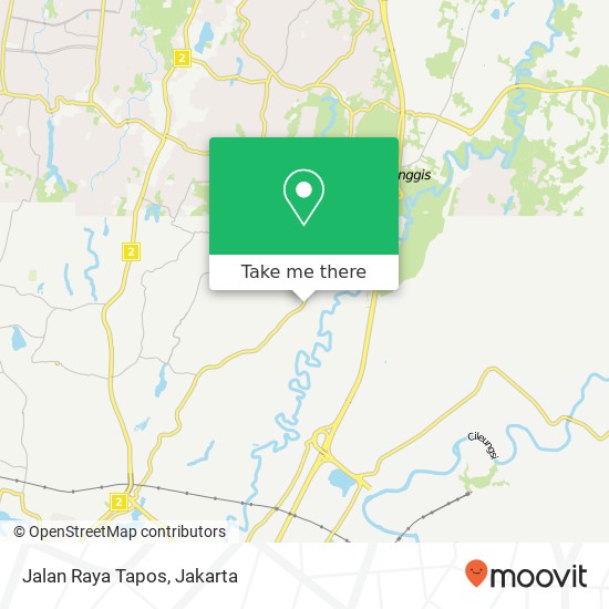 Jalan Raya Tapos map