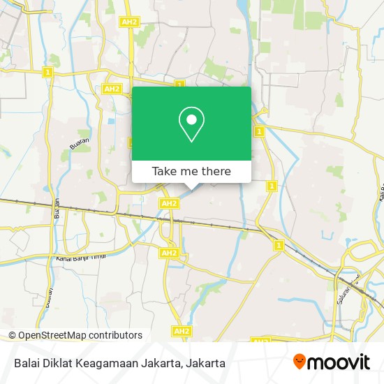 Balai Diklat Keagamaan Jakarta map