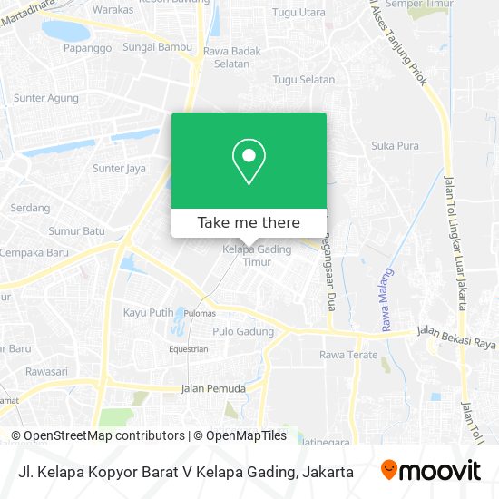 Jl. Kelapa Kopyor Barat V Kelapa Gading map