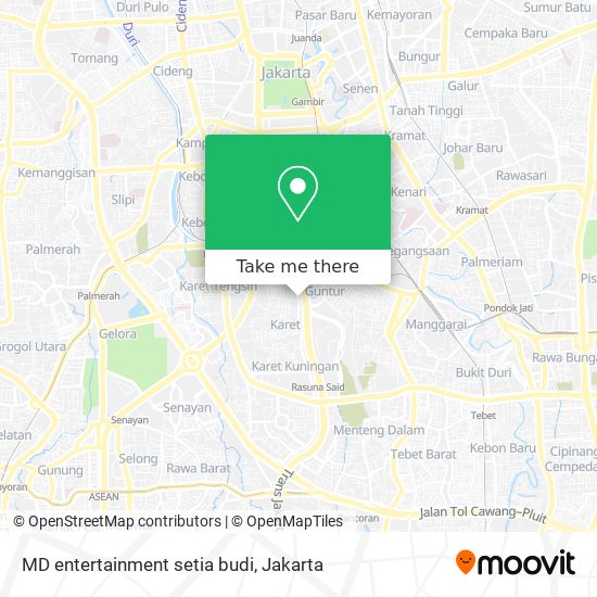 MD entertainment setia budi map