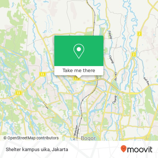 Shelter kampus uika map