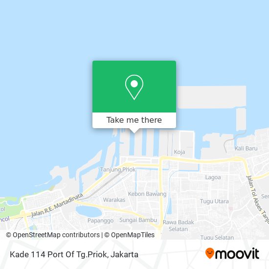 Kade 114 Port Of Tg.Priok map