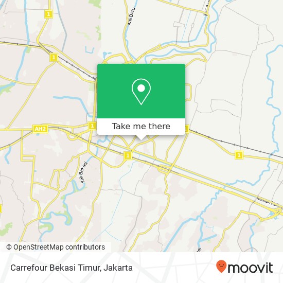 Carrefour Bekasi Timur map