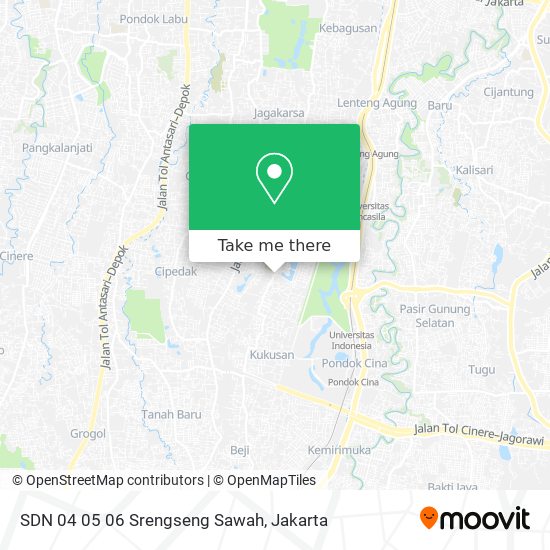 SDN 04 05 06 Srengseng Sawah map