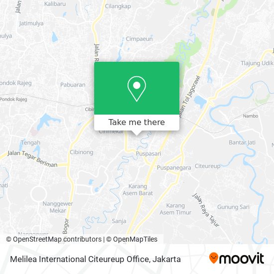 Melilea International Citeureup Office map