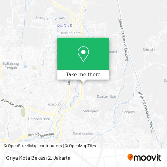 Griya Kota Bekasi 2 map
