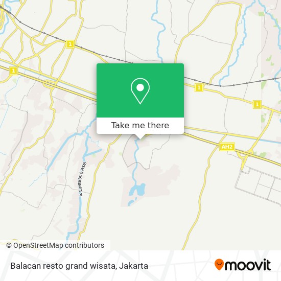 Balacan resto grand wisata map