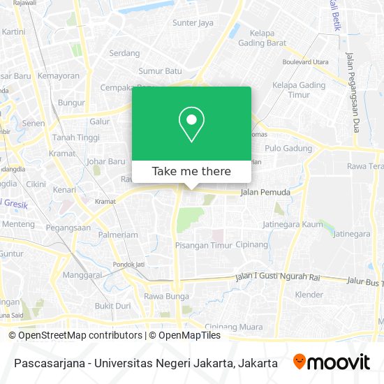 Pascasarjana - Universitas Negeri Jakarta map
