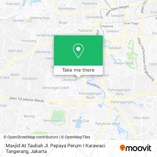 Masjid At Taubah Jl. Pepaya Perum I Karawaci Tangerang map