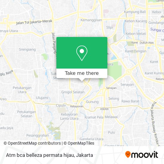 Atm bca belleza permata hijau map