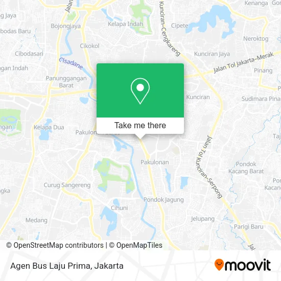 Agen Bus Laju Prima map