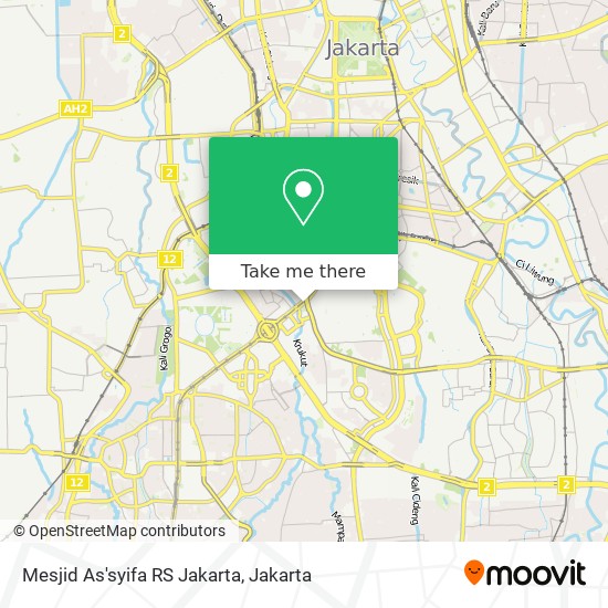 Mesjid As'syifa RS Jakarta map