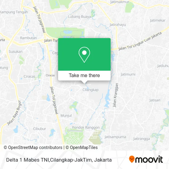 Delta 1 Mabes TNI,Cilangkap-JakTim map