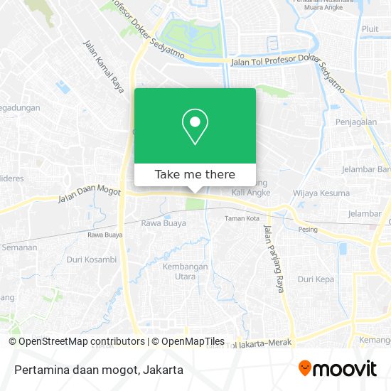 Pertamina daan mogot map