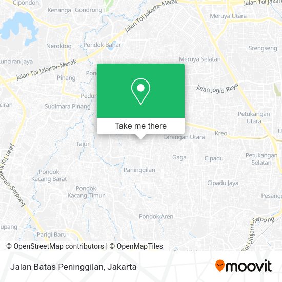 Jalan Batas Peninggilan map