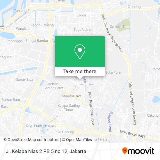 Jl. Kelapa Nias 2 PB 5 no 12 map