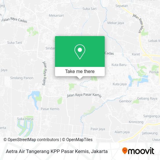Aetra Air Tangerang KPP Pasar Kemis map