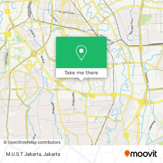M.U.S.T Jakarta map