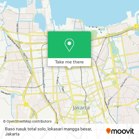 Baso rusuk total solo, lokasari mangga besar map