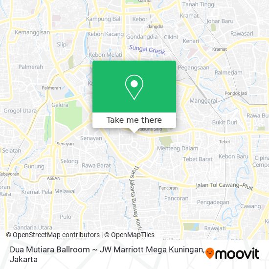 Dua Mutiara Ballroom ~ JW Marriott Mega Kuningan map