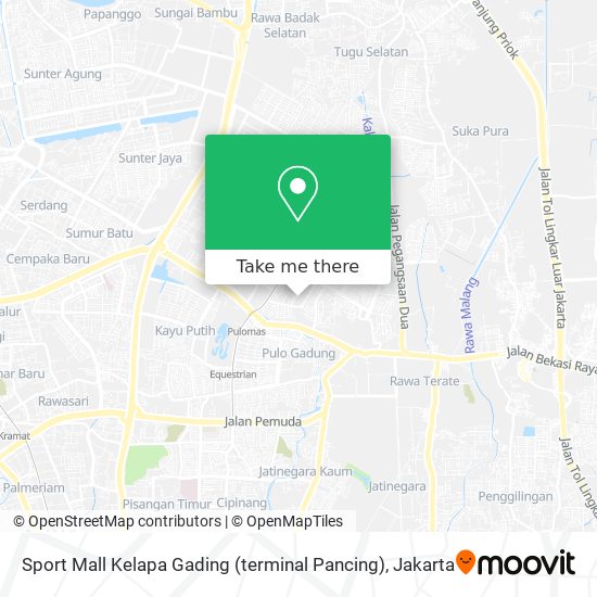 Sport Mall Kelapa Gading (terminal Pancing) map