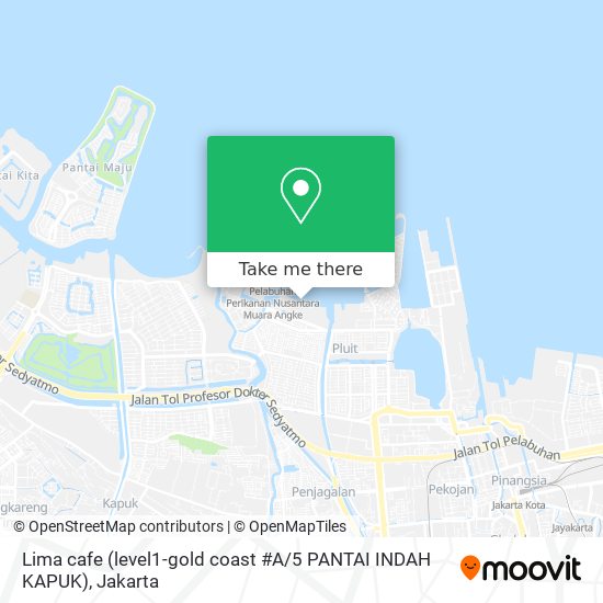 Lima cafe (level1-gold coast #A / 5 PANTAI INDAH KAPUK) map