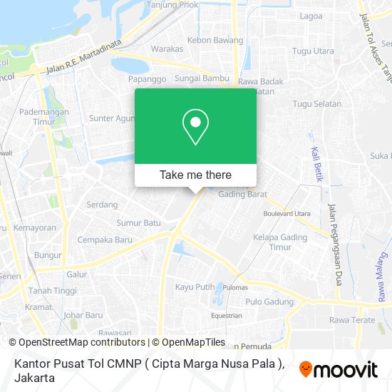 Kantor Pusat Tol CMNP ( Cipta Marga Nusa Pala ) map
