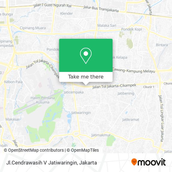 Jl.Cendrawasih V Jatiwaringin map