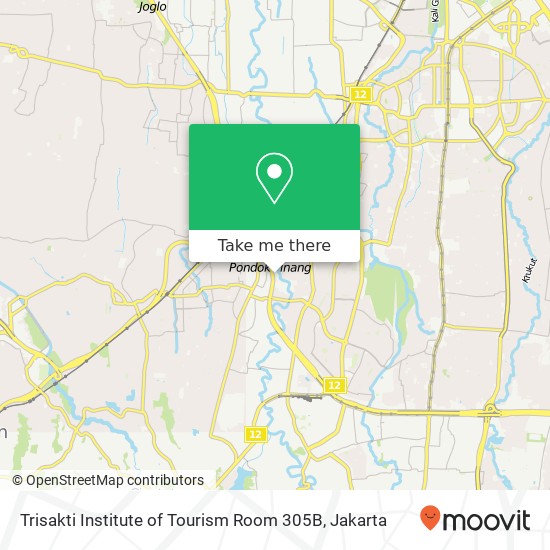 Trisakti Institute of Tourism Room 305B map