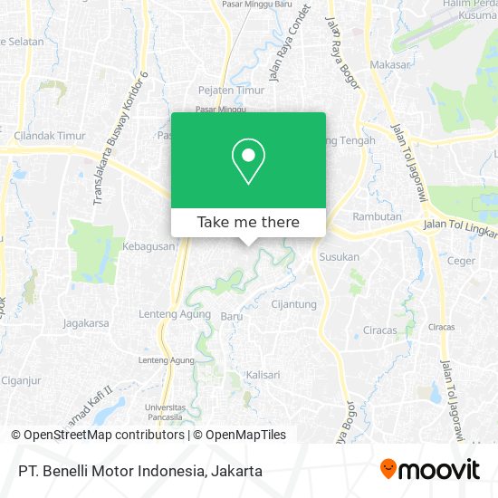 PT. Benelli Motor Indonesia map