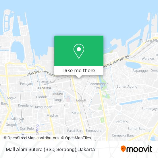 Mall Alam Sutera (BSD, Serpong) map